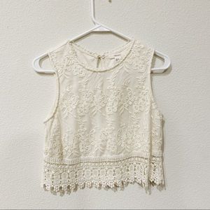 Lace crop top